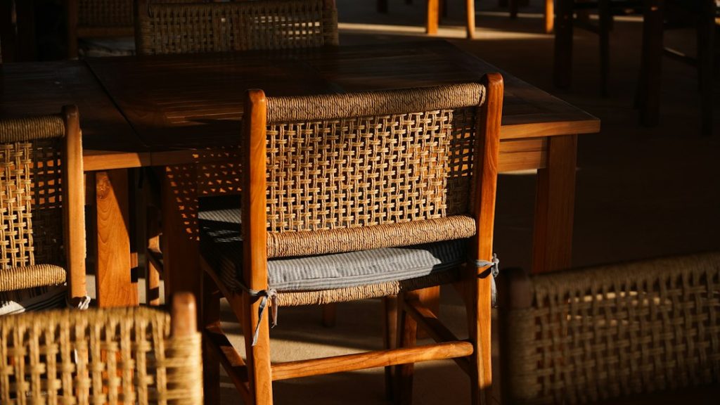 Minimalist Executive Wooden Rustic Chair