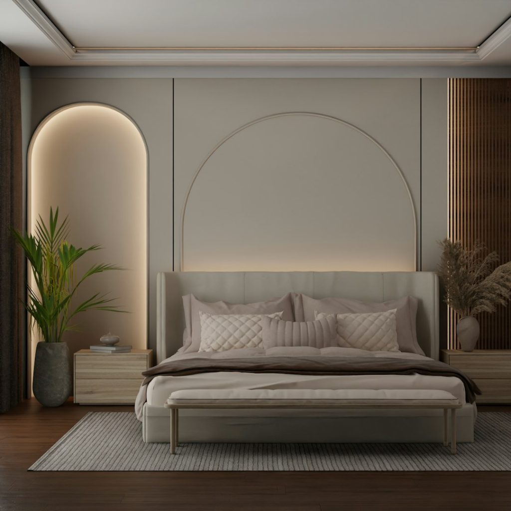 Minimalist Low-Profile Wooden Royal Bed - view 2