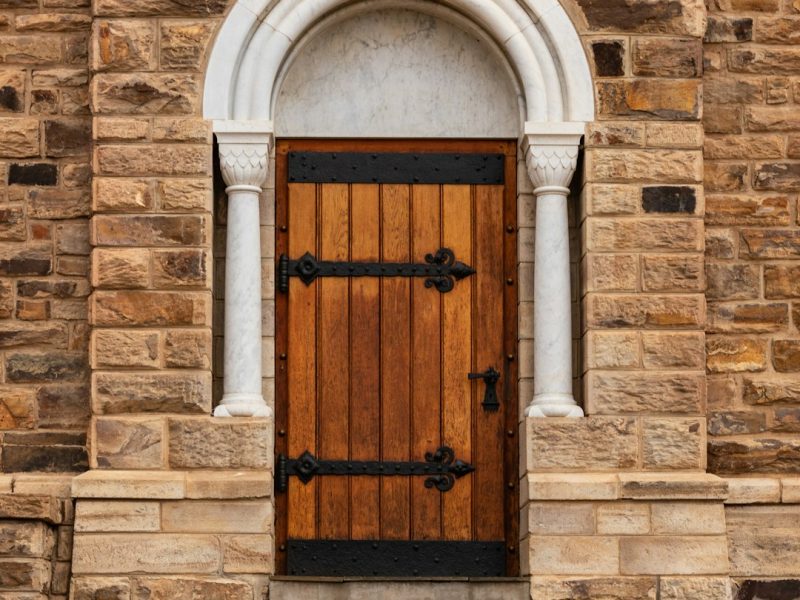 Solid Ash Wood Royal Main Entrance Door