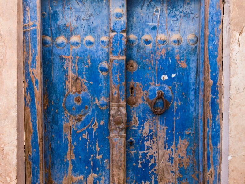 Solid Ash Wood Modern Main Entrance Door