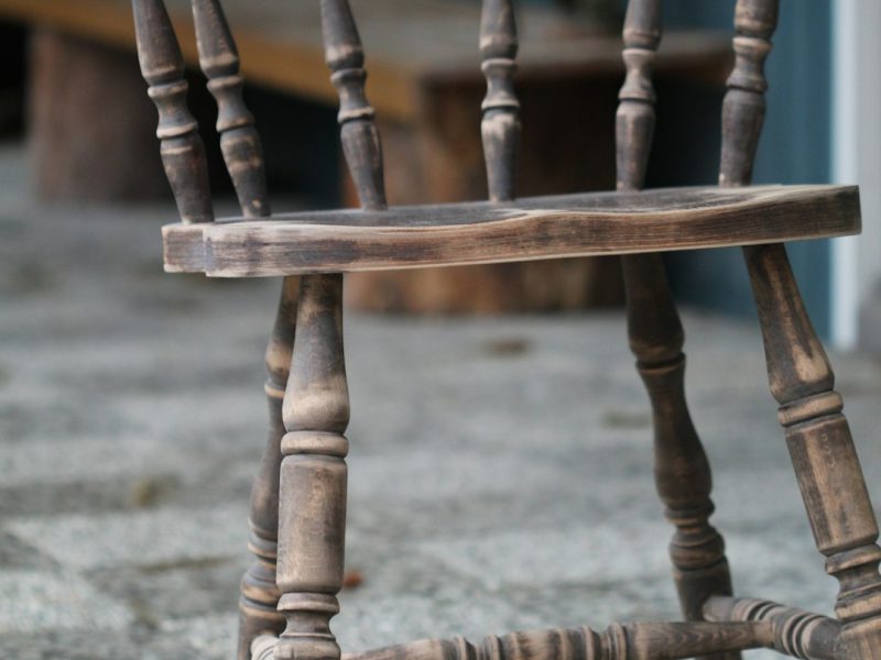 Handcrafted Solid Sheesham Rustic Chair