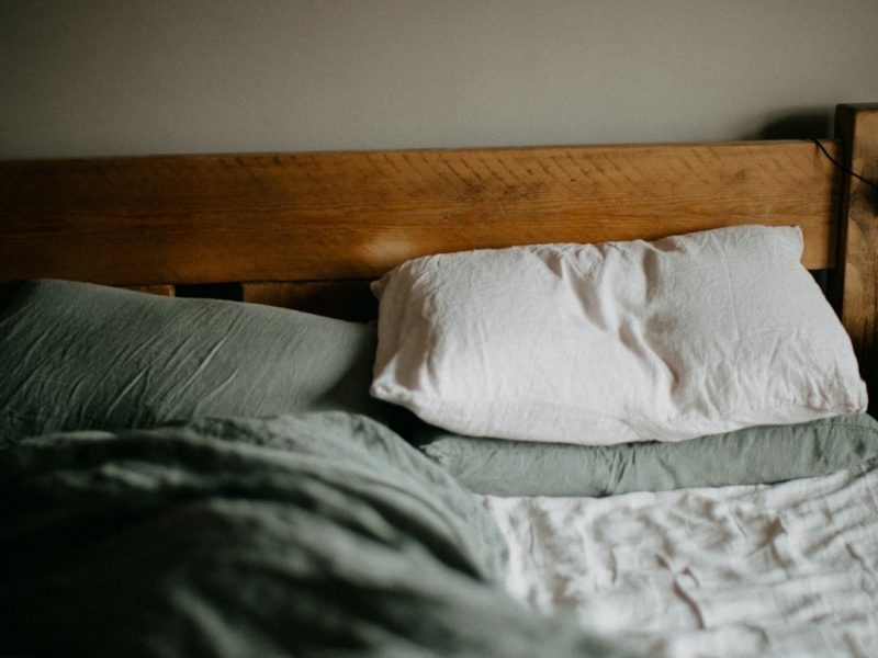 Minimalist Low-Profile Wooden Classic Bed