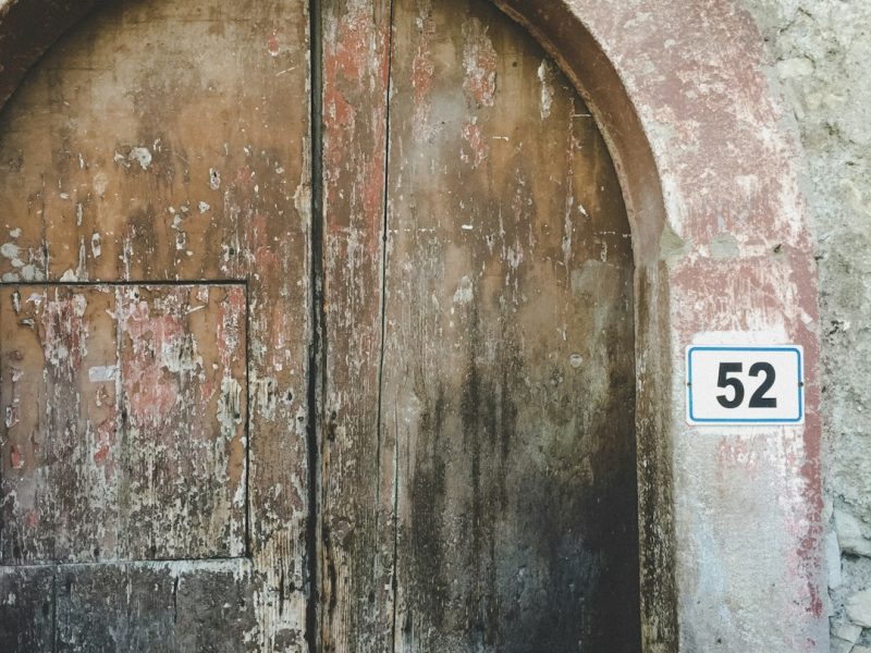Solid Ash Wood Classic Main Entrance Door
