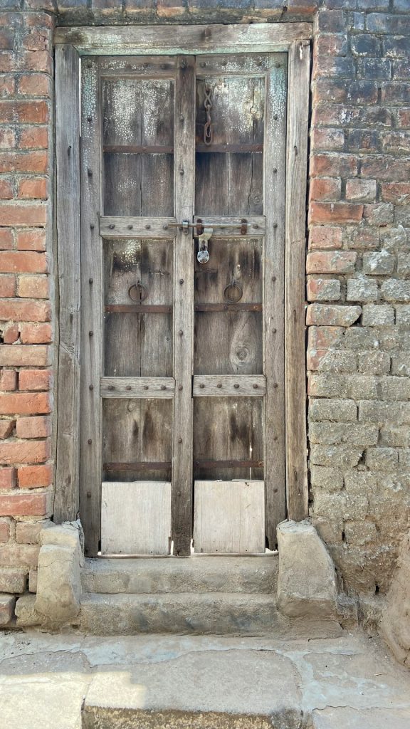 Solid Ash Wood Modern Main Entrance Door