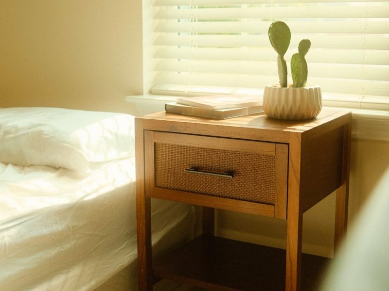 Minimalist Low-Profile Wooden Royal Bed