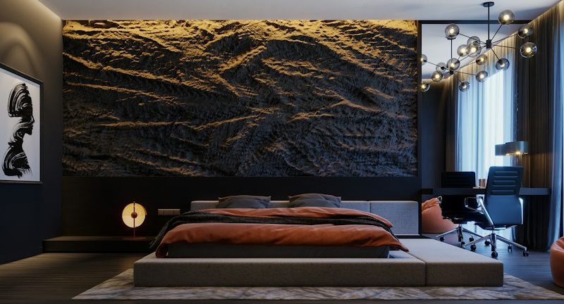 Minimalist Low-Profile Wooden Contemporary Bed