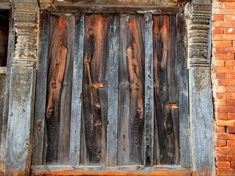 Modern Carved Sheesham Rustic Interior Door
