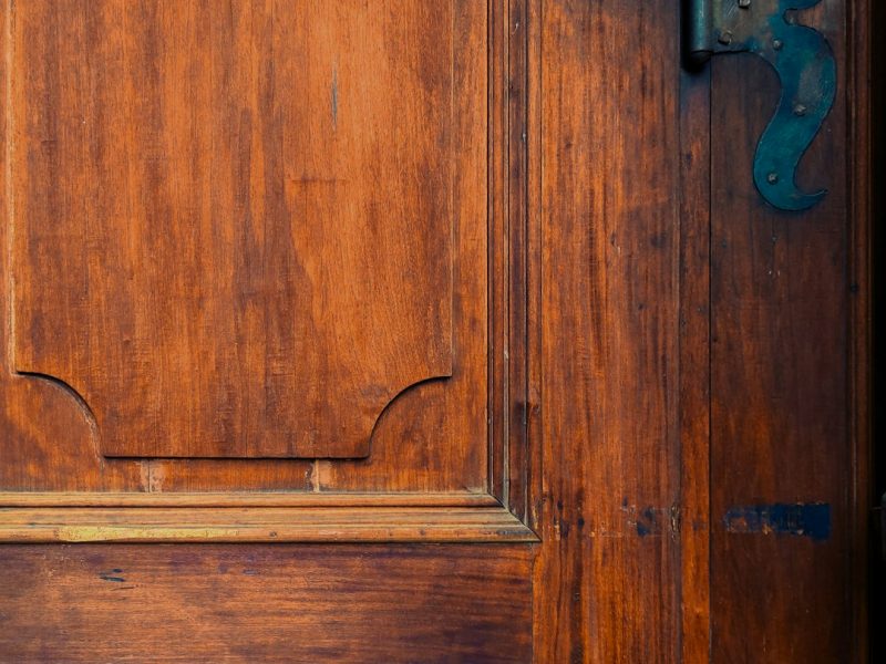 Solid Ash Wood Contemporary Main Entrance Door