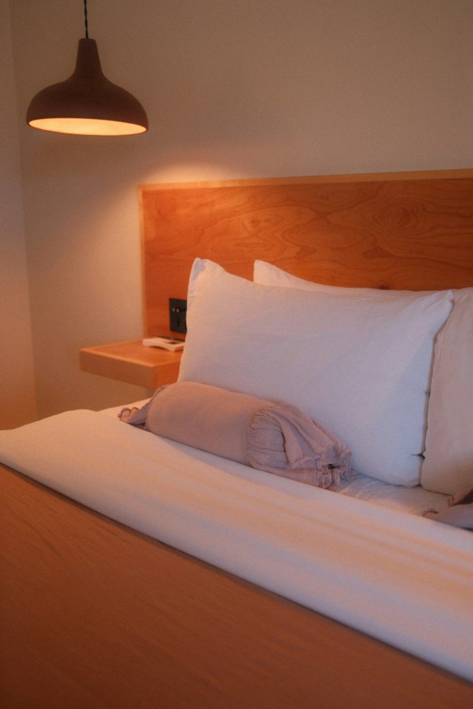 Minimalist Low-Profile Wooden Nordic Bed