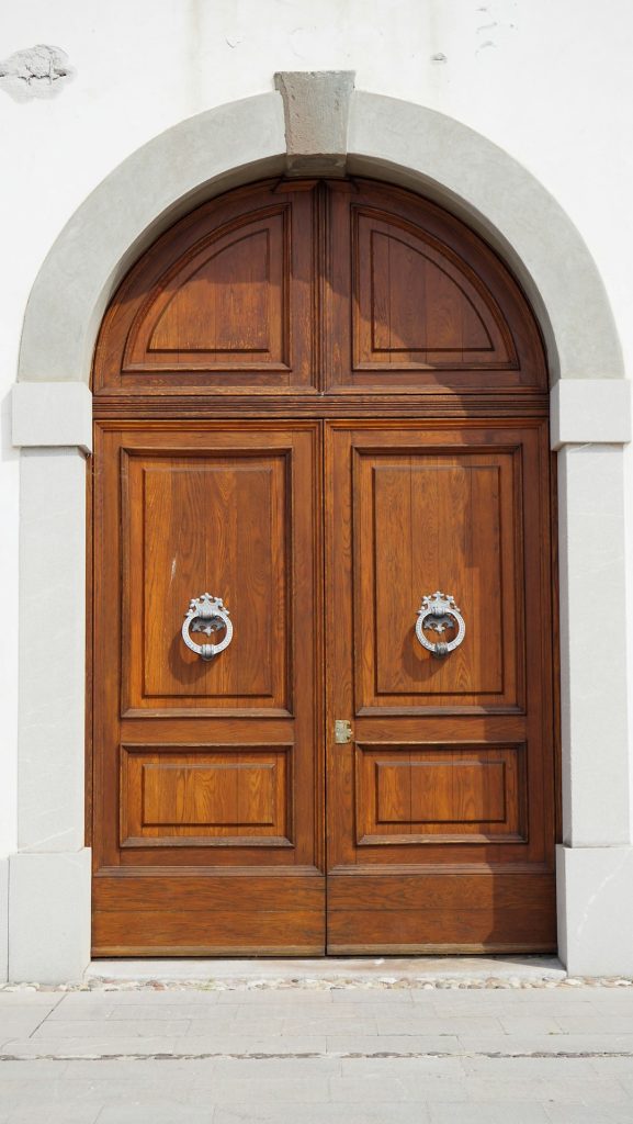 Solid Ash Wood Rustic Main Entrance Door - view 3