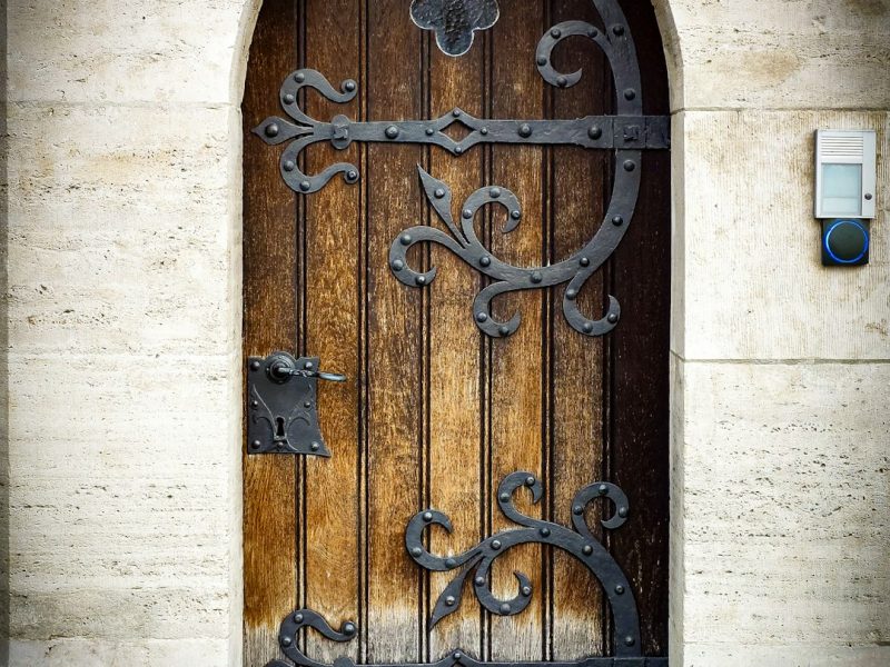 Modern Carved Sheesham Rustic Interior Door