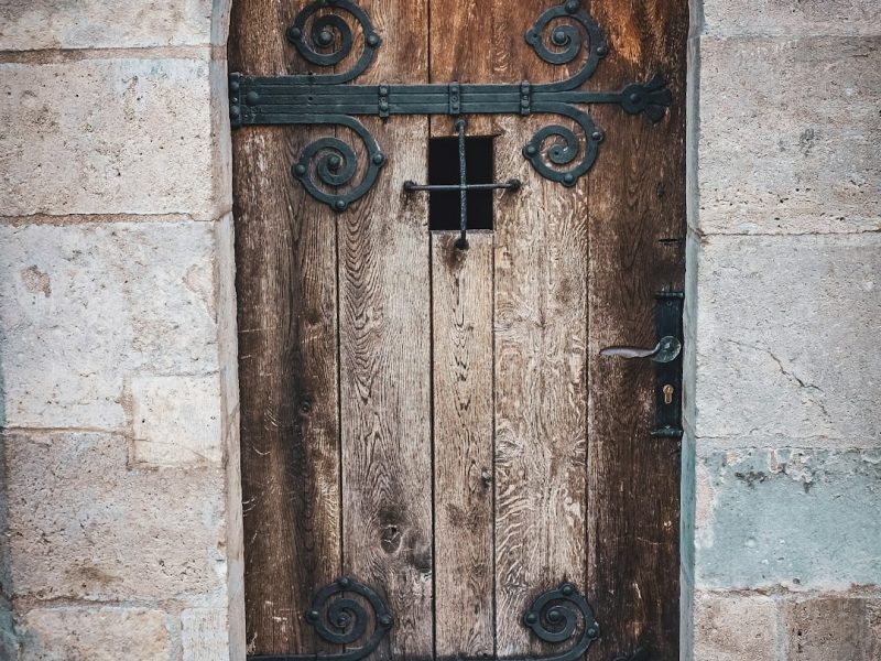 Solid Ash Wood Nordic Main Entrance Door