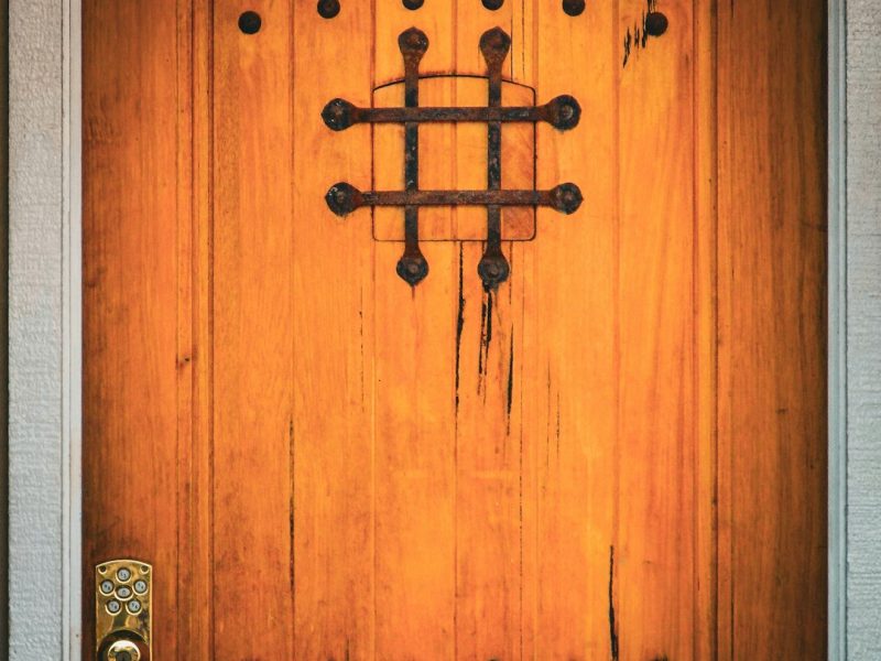 Solid Ash Wood Royal Main Entrance Door